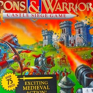 Vintage 1995 pressman weapons & warriors  castle game-over 75 pieces. Pre-owned.
